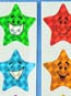 Laser Smile Star Stickers (100/ROLL)